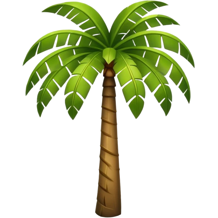 Palm Tree: flat body emoji