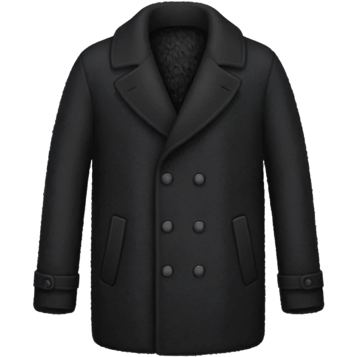 coat black emoji