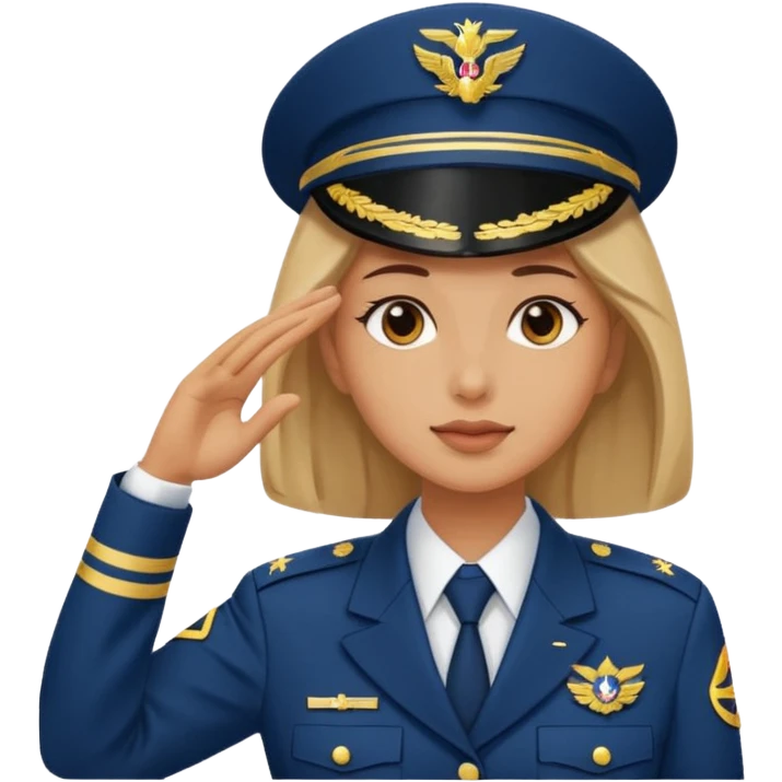 woman salute emoji