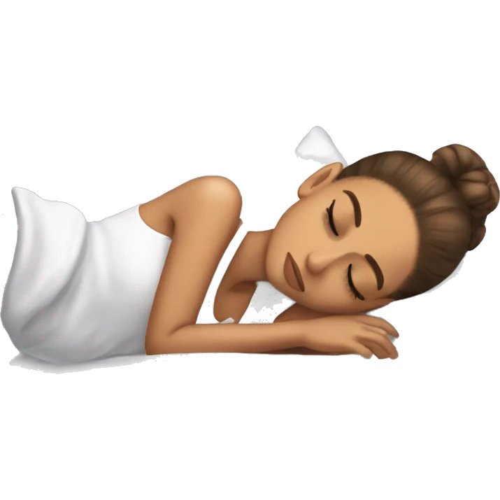 Ariana Grande sleeping emoji