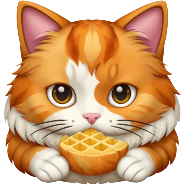 Cat eating emoji