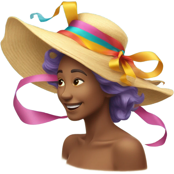 Flyaway hat  emoji