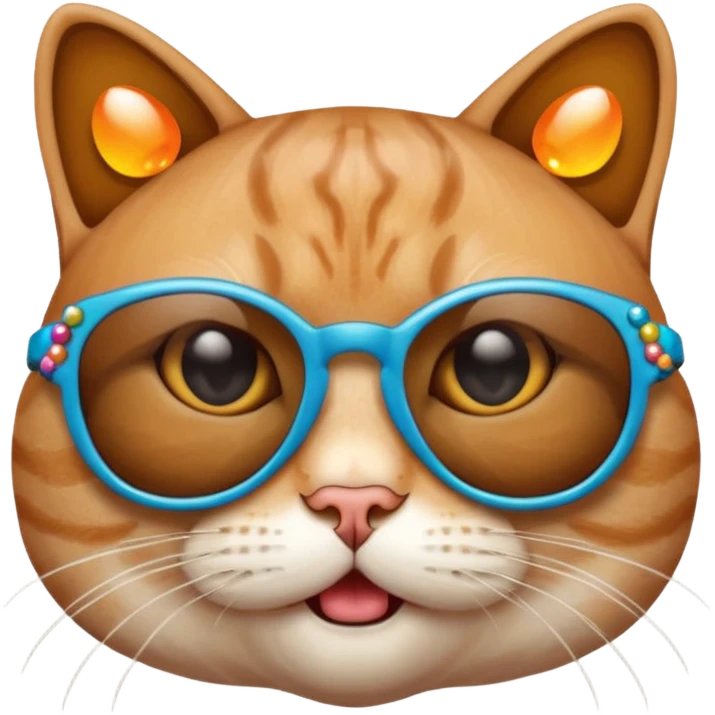Cat wearing sunglassesCombine the skull with this emoji 😰 emoji