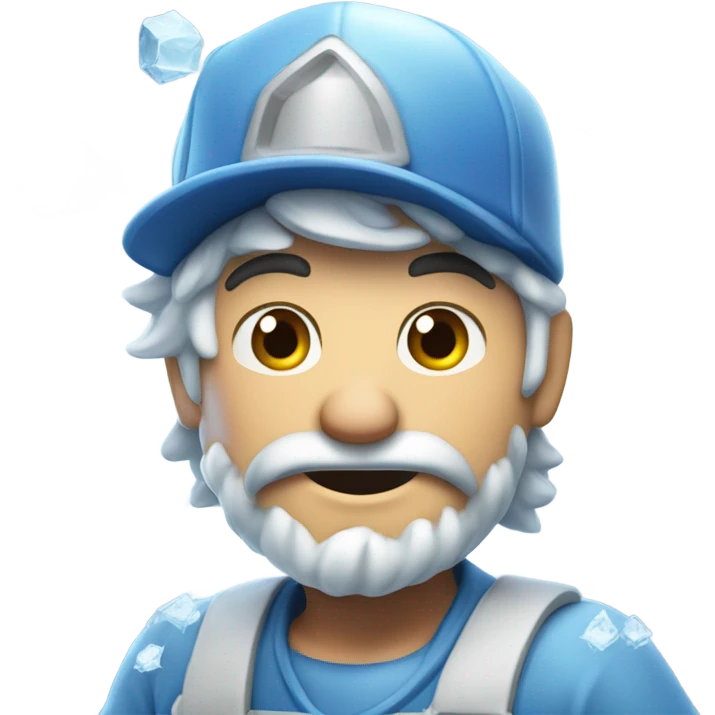 Frozen plumber emoji