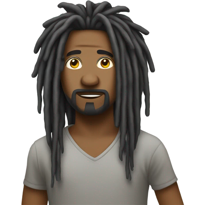 Nonchalant dreadhead  emoji