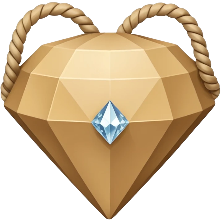 geometric rope pattern shaped like a diamond emoji