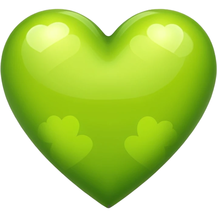 lime green heart with a checkered pattern emoji