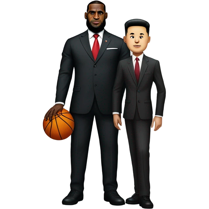 LeBron James and Kim Jung Jun emoji
