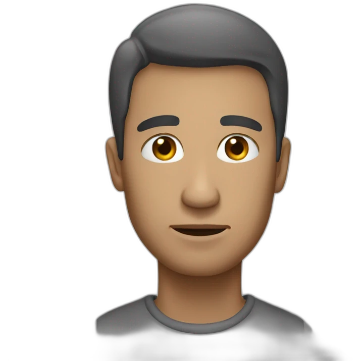 man without computer emoji
