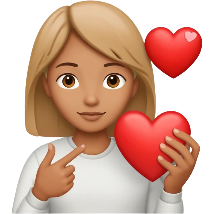 Cane con il cuore in mano con un messaggio, ti amo Eva emoji