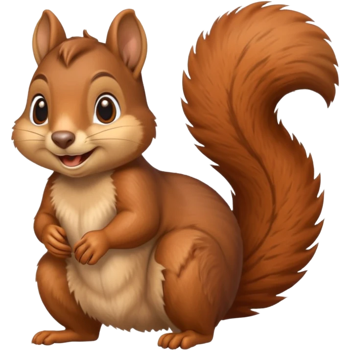 Smiling squirrel emoji