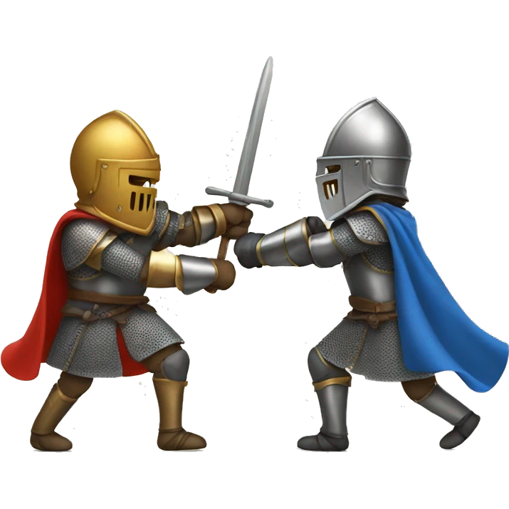 Two knights fighting emoji