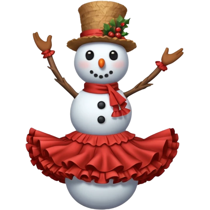 跳拉丁舞的雪人 emoji