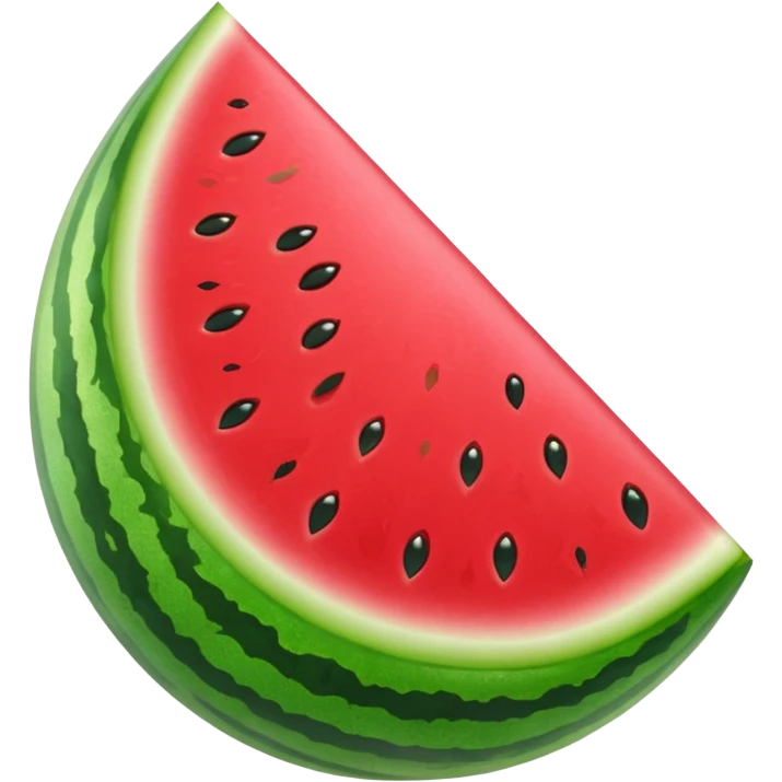 glitter red and green watermelon emoji