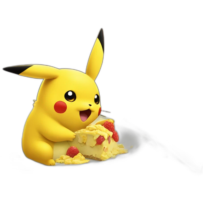 Pikachu is being eaten by Cramorant emoji