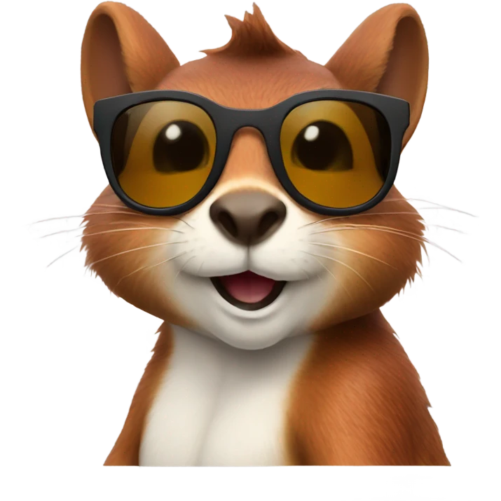 squirrel sunglasses emoji