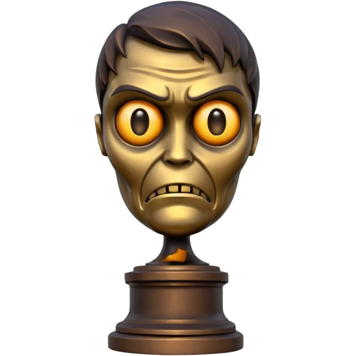 Evil Oscar statute   emoji