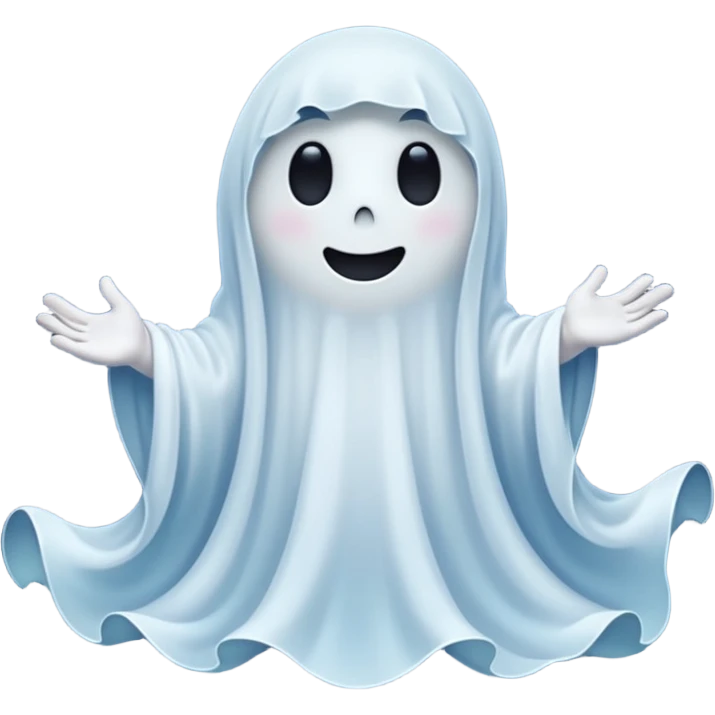👻🌙✨ Friendly ghost under moonlight emoji