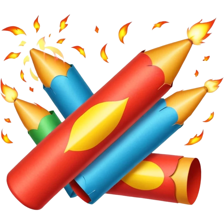 Fire crackers emoji