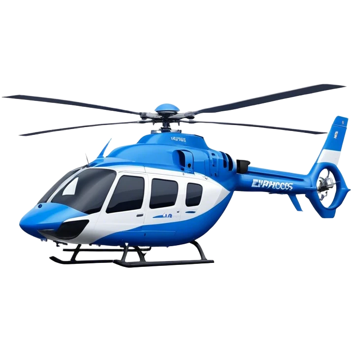 Eurocopter EC135 - Airbus Helicopters (Model Year: 2020) (Iconic colour: Blue and white) emoji