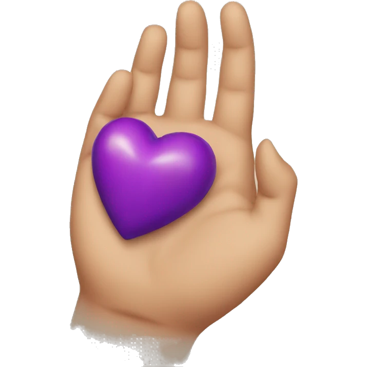 holding heart charity emoji