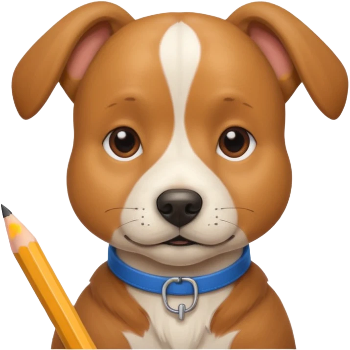 dog doing maths emoji