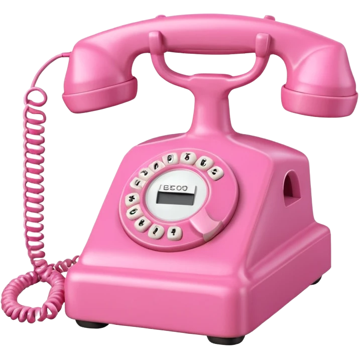 Teléfono rosado emoji