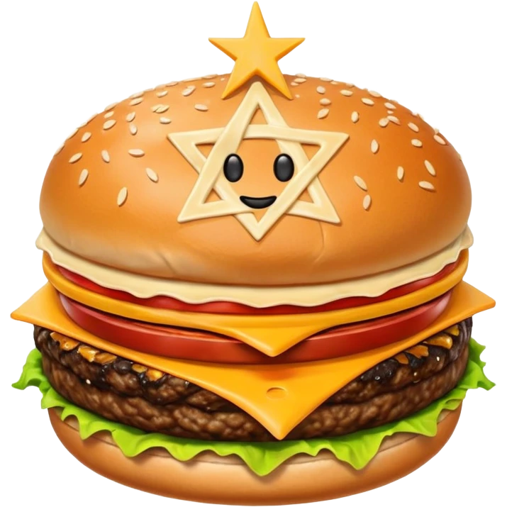 burger pentagram emoji