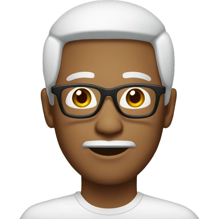 malay man with white specs  emoji
