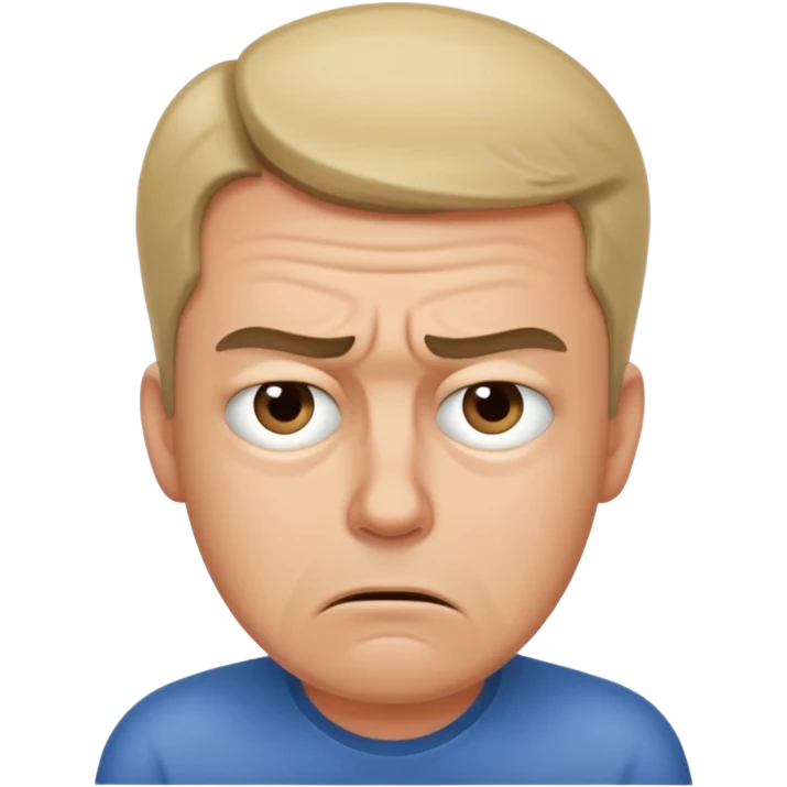 Overwhelmed man emoji