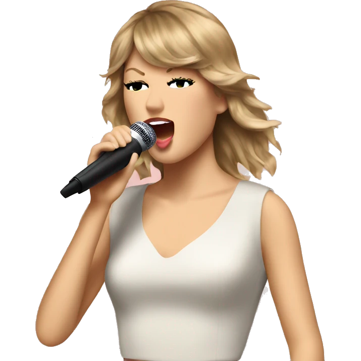 Taylor swift  singing  emoji