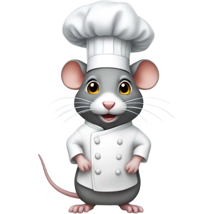 Rat with a chef hat emoji