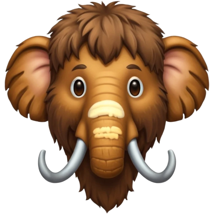 smiling mammoth head emoji