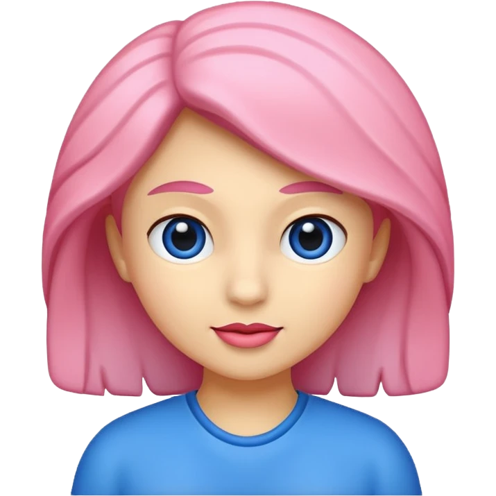 Rosa azul emoji