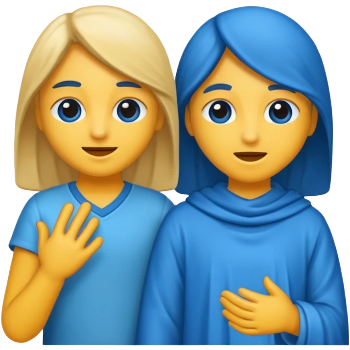 🤣+💙😥 emoji