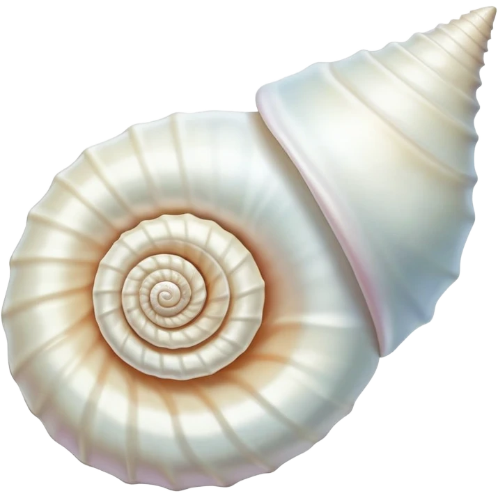 White conch shell  emoji