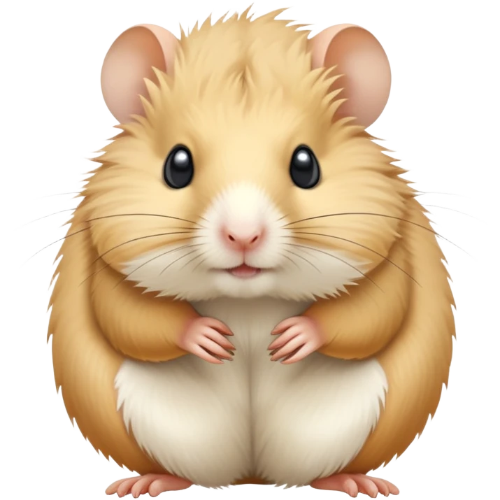 A desert gerbil in white emoji