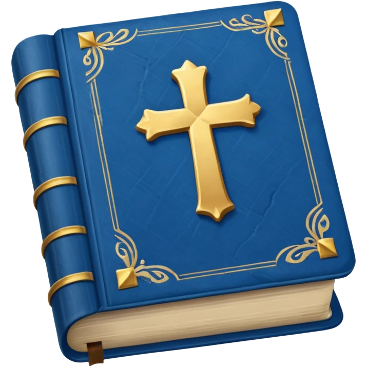 Blue Bible opened emoji