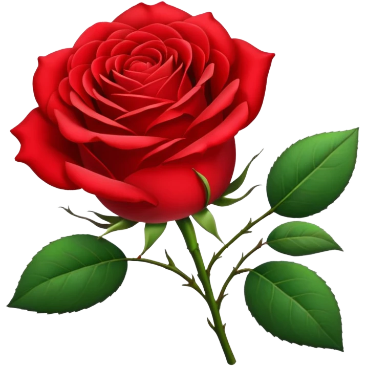 1 red rose emoji