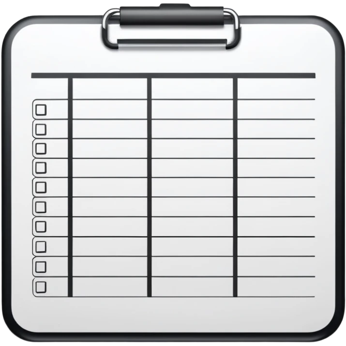 timetable emoji