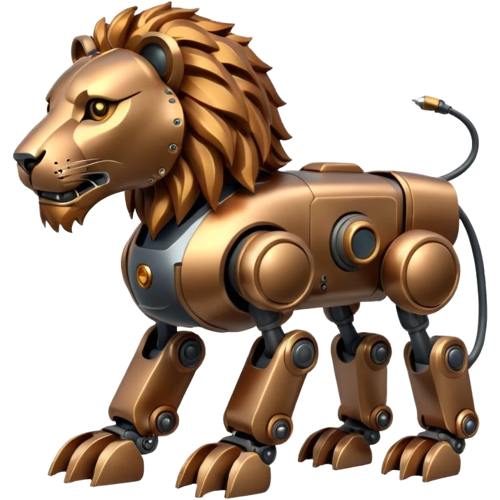lion robot emoji