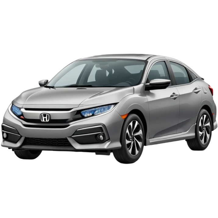 Make an emoji of a 2024 Honda civic with a grey exterior with no added color  emoji
