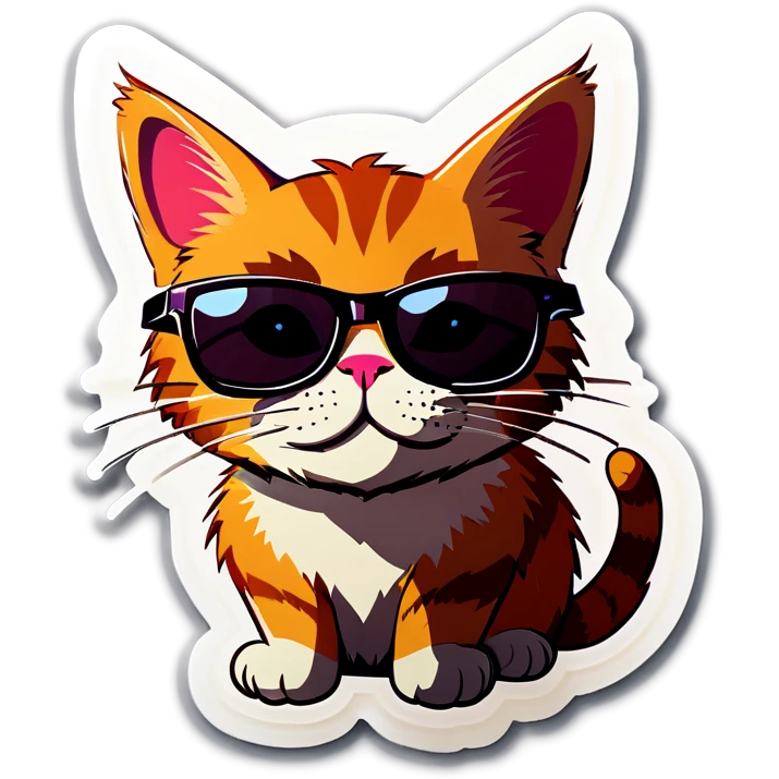 Cat with sunglasses emoji