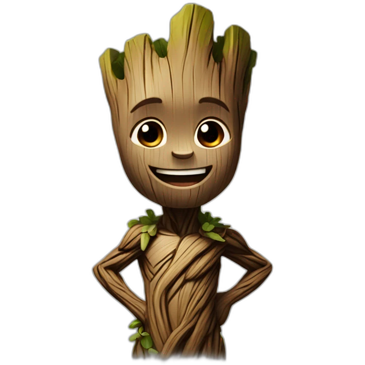 Groot heureux emoji