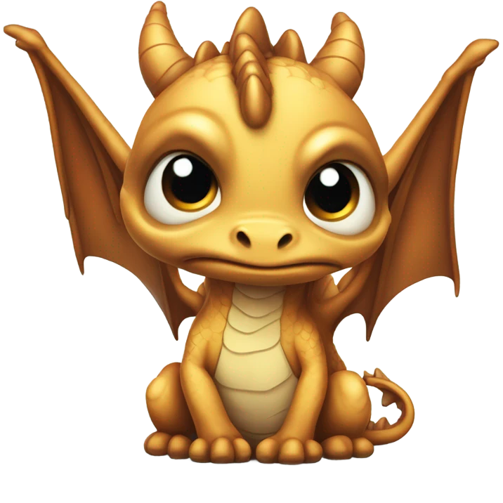 Sad looking down dragon emoji