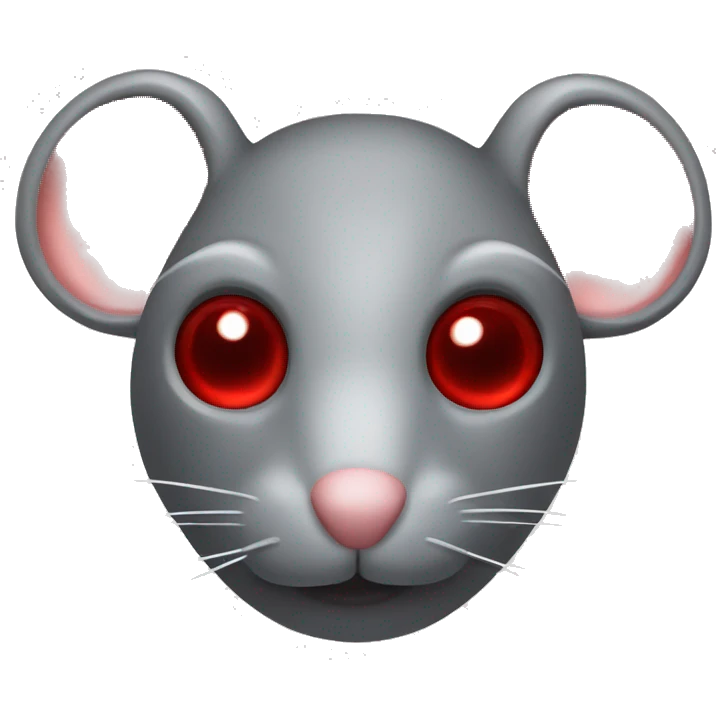 Mouse computer red eyes emoji