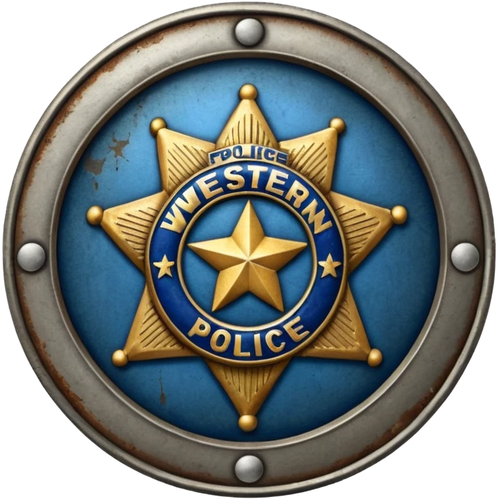  western police badge emoji
