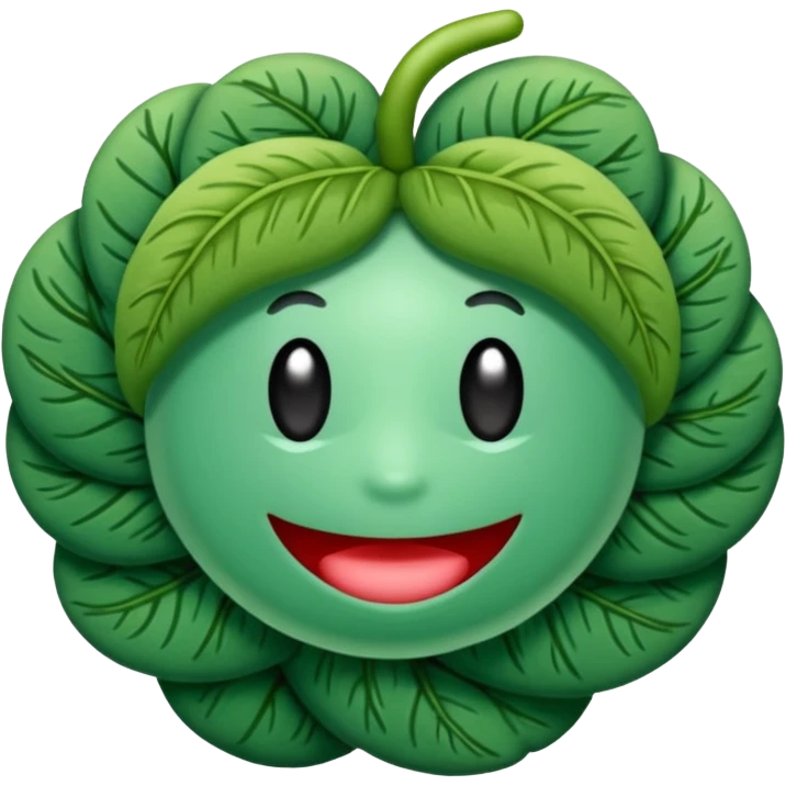 Une chenille emoji