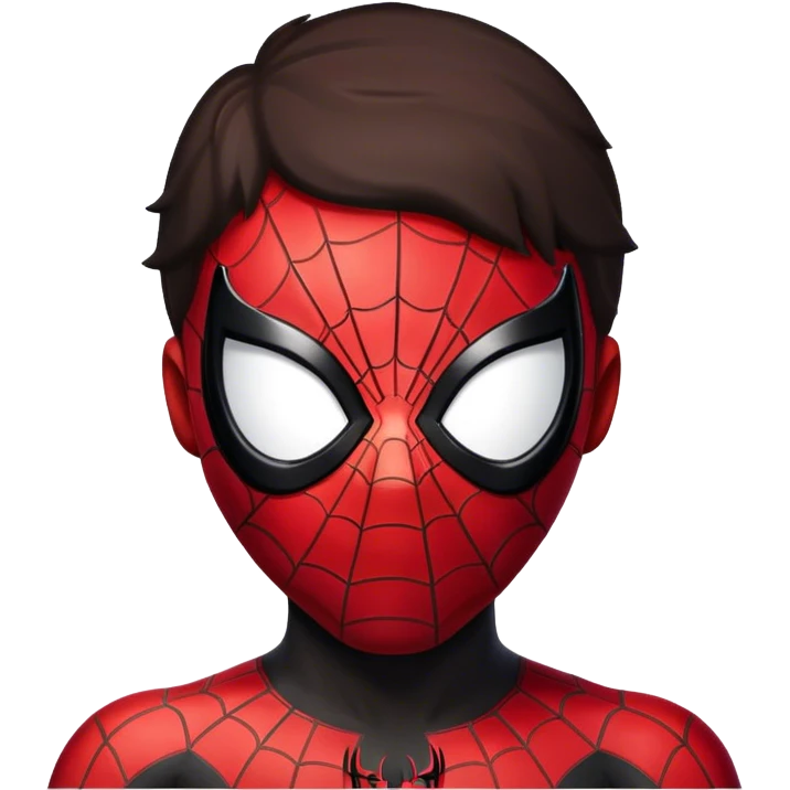 miles morales with spiderman mask 'Two Person " emoji