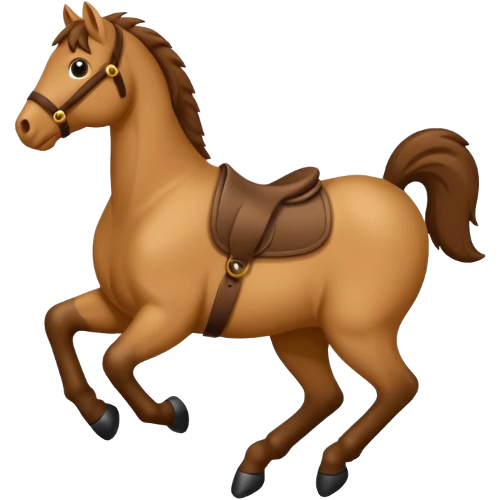 Ein Pferd springt ein Sprung emoji